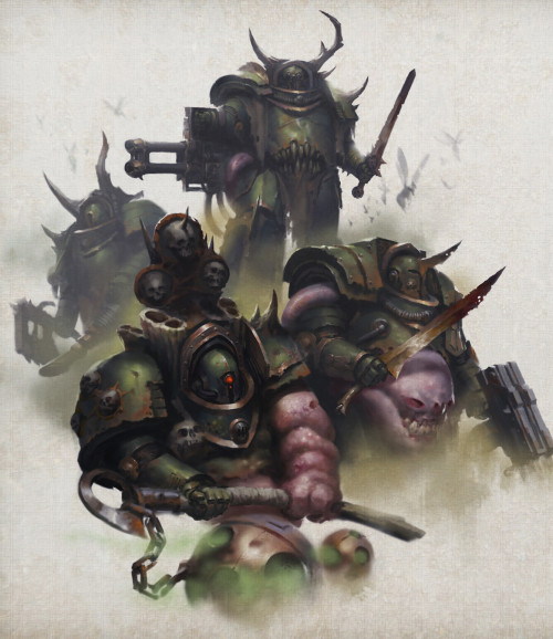 Plague Marines by MikhailSavier