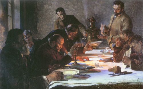 Яцек Мальчевский – Канун Рождества в Сибири Jacek Malczewski - Christmas Eve in Siberia