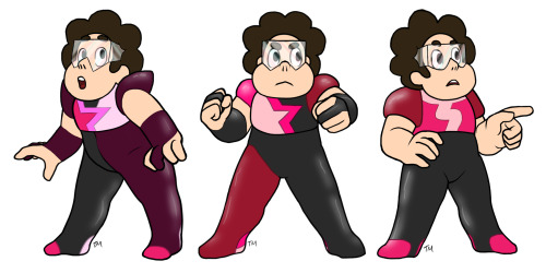 momentumandtorque:  Steven cosplaying as the other Crystal Gems! DA link: x 