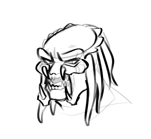 Out Of Genuine Curiosity, What's Your Process For Drawing Yautja Faces? It's Been Like, Over A Year Since