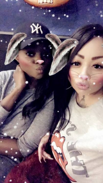 Keisha and Mutya snapchatting from the studio (01.03.2017)