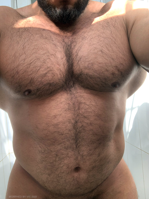 bigfurtime: apbeargallery: Had to try. Unf Body goals!!!! Fucking beautiful!!!✨