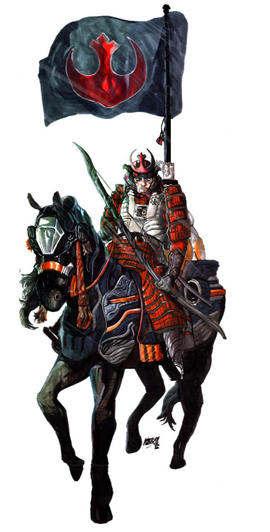 nikolasdraperivey:vgersix:nikolasdraperivey:FEUDAL STAR WARS Here are some samurai inspired designs 