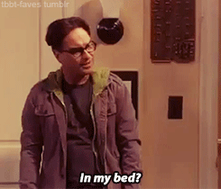 tbbt-faves:  Favorite Bloopers. (20/?)Season 4: Johnny & Kunal.“In my bed?”