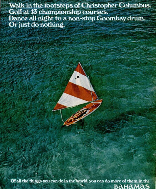Retro Bahamas travel ad - Life Magazine