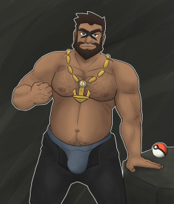 thegreentiger: Hey guys ! Take this big bara pirate, Archie is bulgin’ out ! Hope you enjoy this :3 (Special thanks to @baradokart for his tips on coloring, follow him, he do great art :3) 