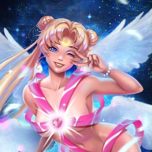 prywinko:#sailormoon #sailormooncrystal #sailorsenshi #usagitsukino #transformation #girl #art #arti