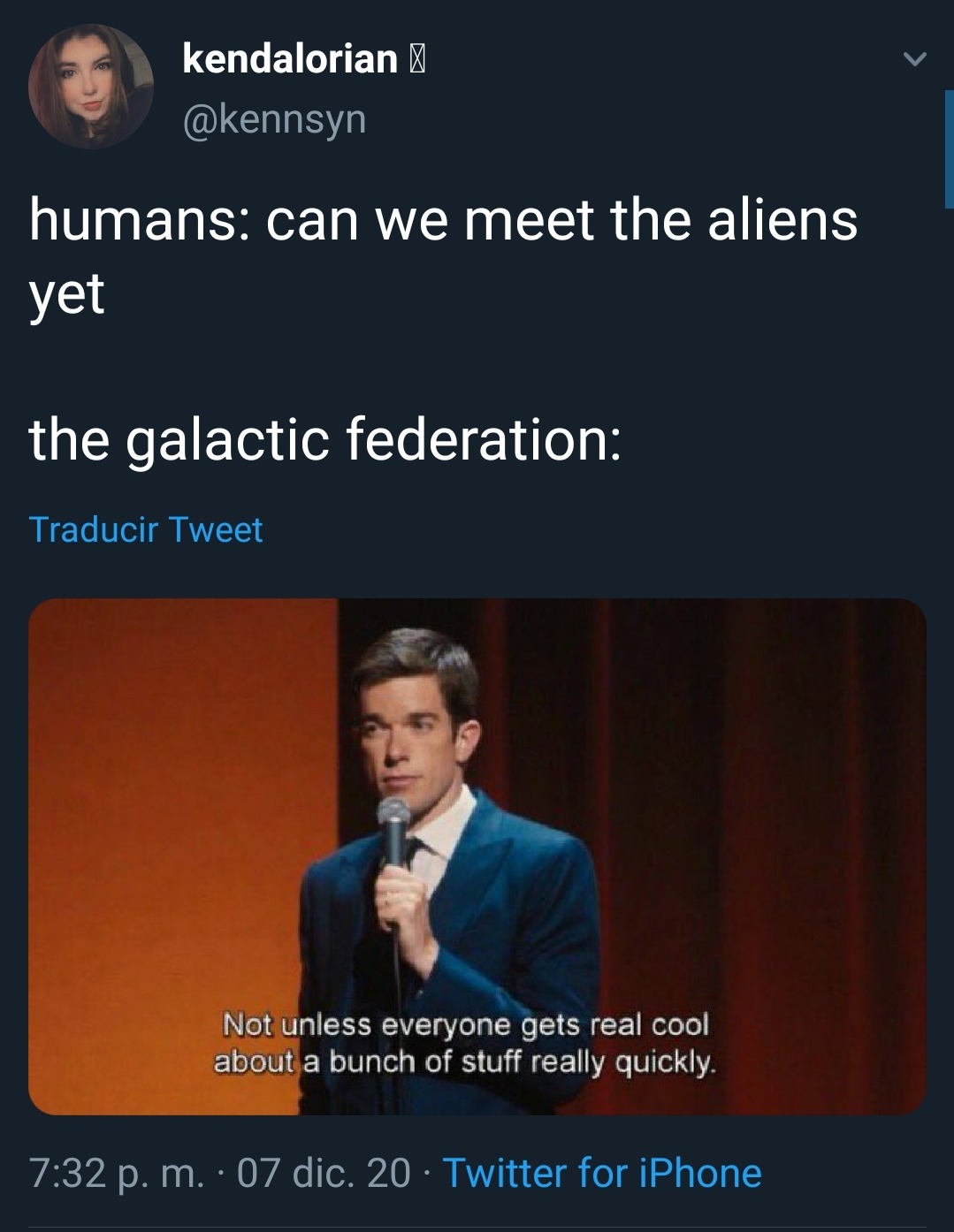 donna-dot-paella:mindfulmagics:theequeerstrian:hey-its-ludds:Twitter reacts to learning we have made contact with aliens, apparentlyPlease dear God tell me this isn’t how I’m learning about confirmed contact with aliensI don’t know if any