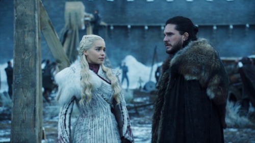 Things went downhill hard for the Khaleesi this season, but here is a pretty fur she wore in less ho