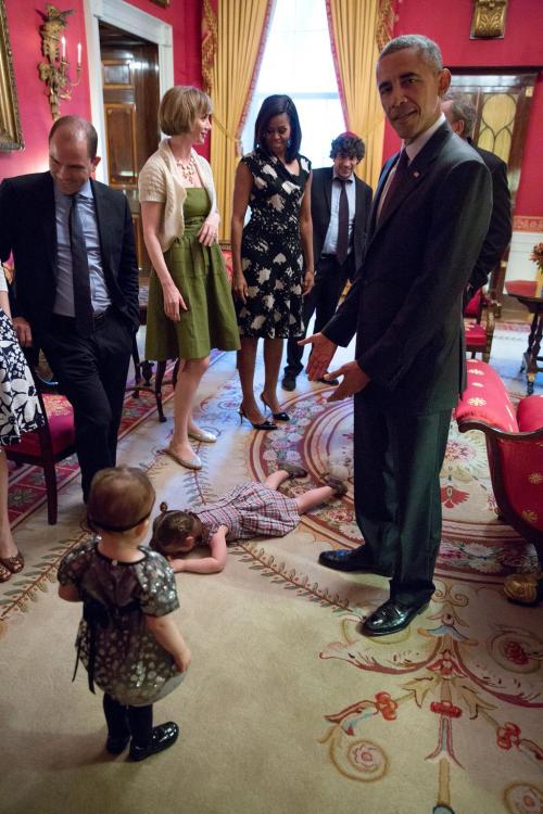 reasonsmysoniscrying:  reasonsmysoniscrying:  “This really might be the best picture ever: my niece Claudia throwing a fit at Passover.”(Via Benjamin Moser)   In honor of #ObamaAndKids….