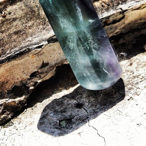 Fluorite rod from slimgiltsoul via my amazon wishlist. Fluorite has a huge variety of colors. This o