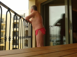 On a balcony of the Hilton, Malta, 30 November