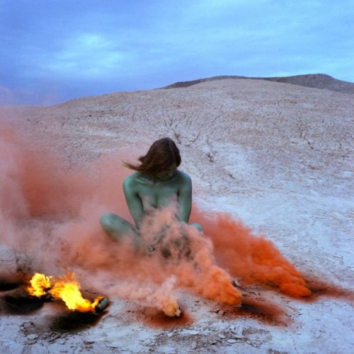 cesbaisersinfinis:Still from Judy Chicago’s “Immolation IV” (1972)