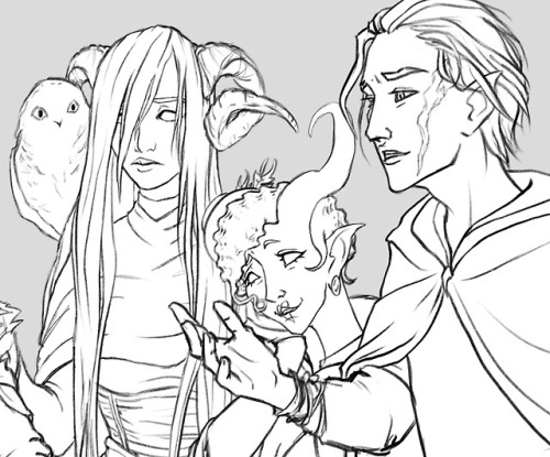 A Scene From A Dnd Game Not Too Long Ago Where I Practiced Drawing Expressions. Im Not Sure When Ill