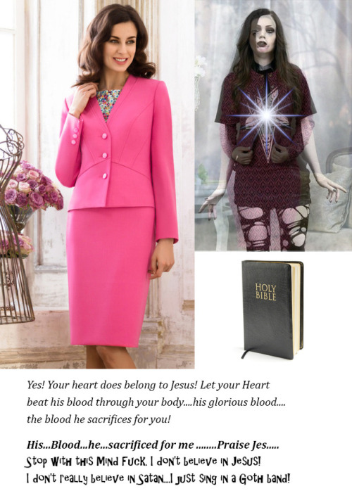 What a lovely suit! This is the feminine look your husband would want!