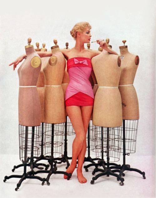 Porn Pics   Jean Patchett in Dior/Cole swimwear 1956