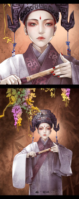 awesomedigitalart:  Beijing opera by huachui