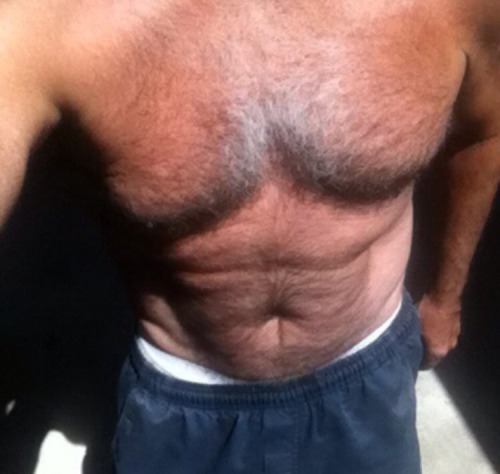 brighteyes4brightmind: Sexy hairy Daddy! Is that not the sexiest chest you have ever seen!?? DAMN pe