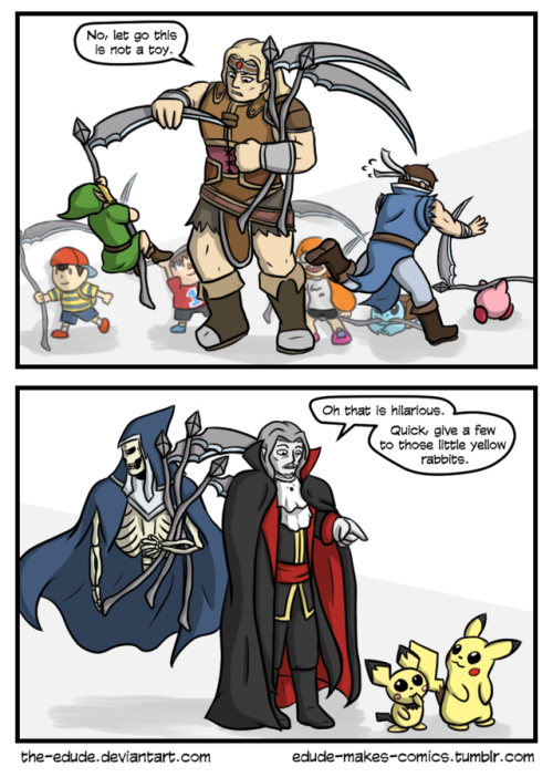 edude-makes-comics:  Death and Dracula may only be stage hazards but that won’t stop them from trying to make the Belmont’s lives as difficult as possible.
