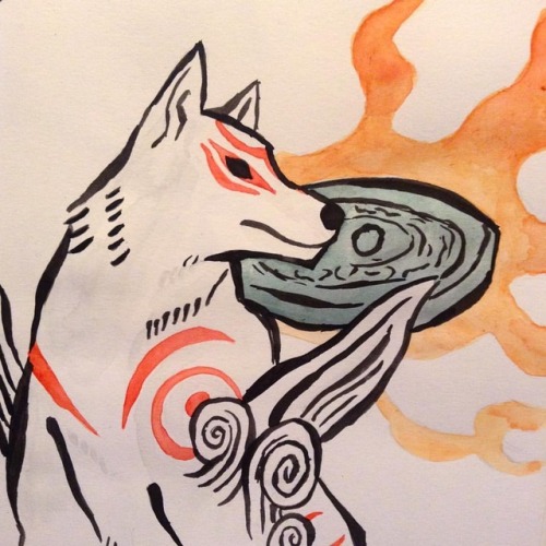 "Ah... Amaterasu... Origin Of All That Is Good, And Mother To Us All..." This Version Is Using Watercolour