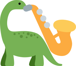 customemoji:the jazz band (sauropod, t-rex, snake, dragon, lizard, bug)