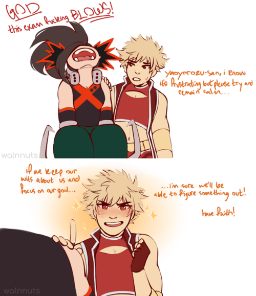 Swap AU Is Cute But Also Frightening Because Picturing Momo And Bakugou Swapping Both Personalities And