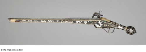 Wheel-lock pistol crafted by Lorenz Herl of Nuremburg, Germany, dated 1622.from The Wallace Collecti