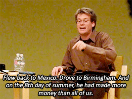 fishingboatproceeds:papertownsy:John talking about the inspiration behind Margo (2008)Why did anyone