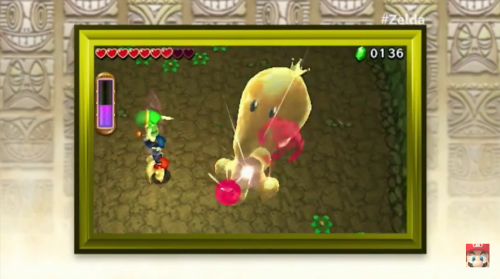 tinycartridge:  The Legend of Zelda: Tri Force Heroes ⊟ Co-op play with two other players to solve puzzles (with online support)! Collect items for outfits! Coming out for the 3DS this fall!BUY Majora's Mask 3D, Link Wind Waker Nendoroid