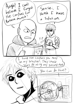 brainbubblegum:  I was wondering what Genos could use his robutt for if his digestion track is different and it all went downhill from there 