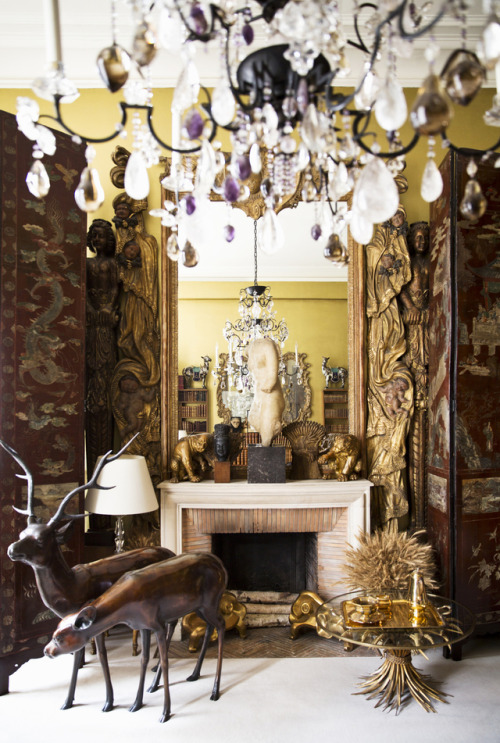 Gabrielle Coco Chanels elegant apartment with the bronze deers who once belonged to Marchesa Luisa C