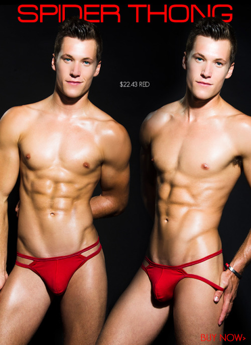 andrewchristian:  randy9bis:  Andrew Christian spider thong in red: hot look !  :-)  http://andrewchristianshop.com/