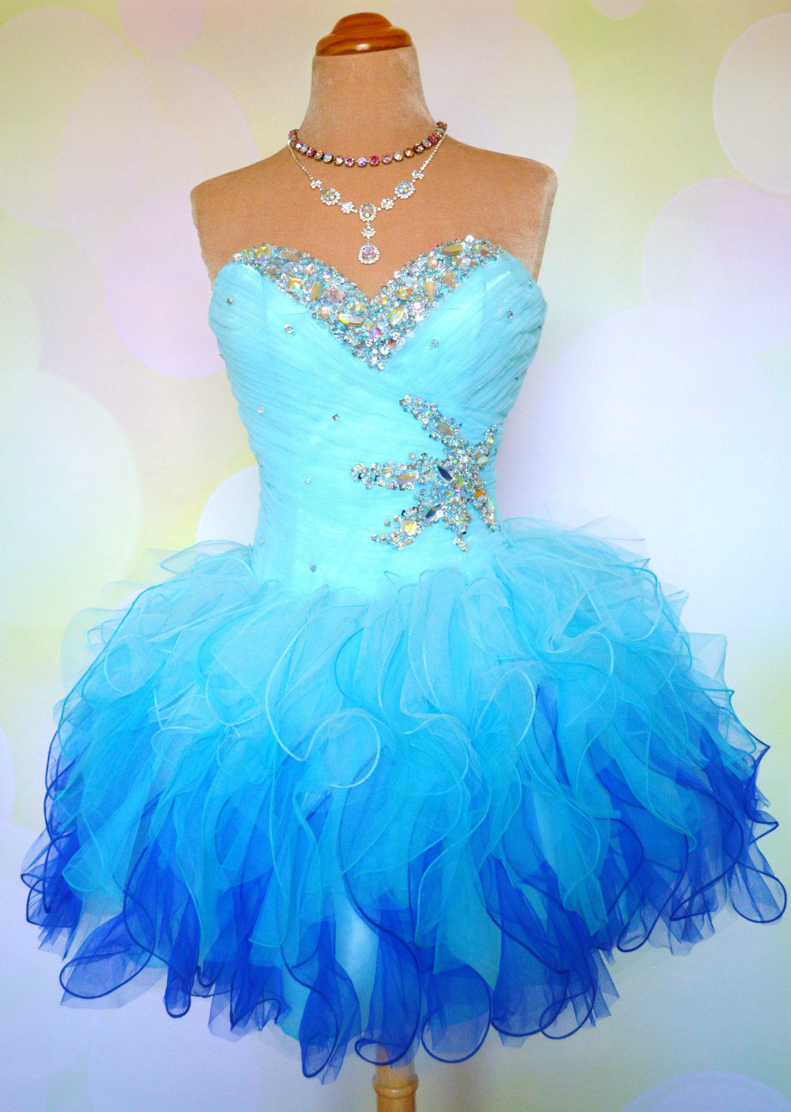 Light blue prom dress