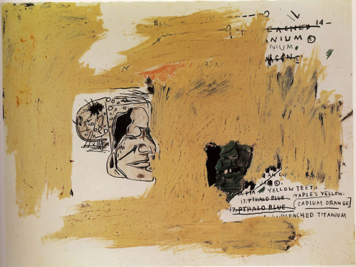 artist-basquiat: Unbleached Titanium, Jean-Michel BasquiatMedium: acrylic,charcoal,crayon,pastel,pen