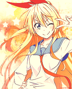 nnightray:  Kirisaki Chitoge  |  requested by waifu ♥ (◡‿◡✿) 