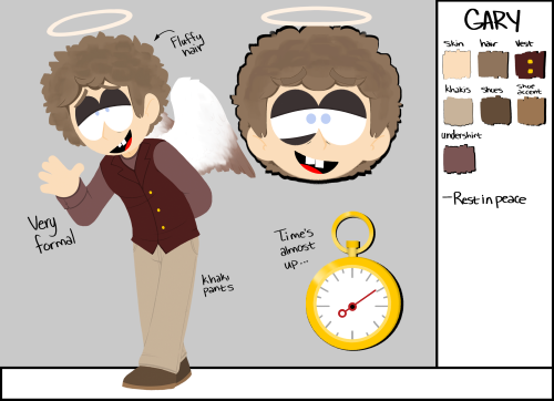 i made an au ref for gary because he deserves some spotlightmay he rest in peace