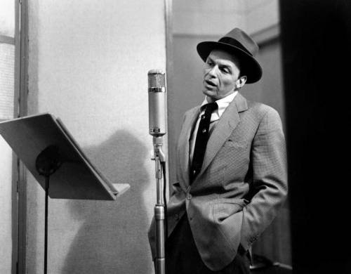 Sinatra in the studio, 1956