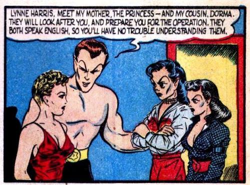 Bill Everett’s Sub-Mariner comics in the 1940s had Namor’s mother as a supporting cast member. 