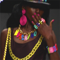 howtobeafuckinglady:  Moschino Spring/Summer 2015 #Maria Borges  #Riley Montana  #Cindy Bruna #Leomie Anderson #Leila Nda  