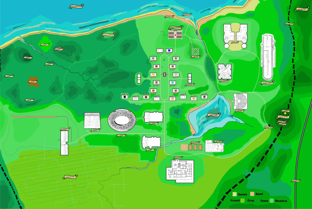 RobinDrake93: Camp Half-Blood Map