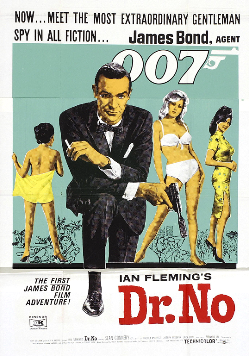 connerys:POSTERS FOR JAMES BOND FILMS STARRINGSEAN CONNERY:Dr. No (1962) dir. Terence YoungFrom Russ