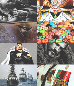 youngreinhardt: one piece aesthetics; monkey d. garp.