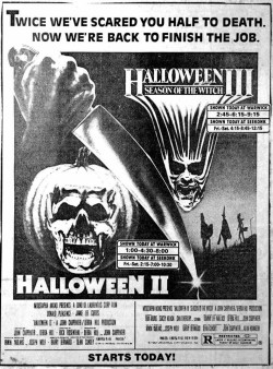 jessiehorrorlover:horror ads in newspapers