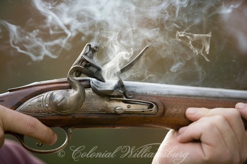 minutemanworld: Freshly fired Brown Bess.