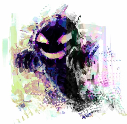 The Lavender Town Ghost pokemon blue/red/green