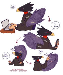 thatmightyheart:  the embodiment of darkness and destruction just wants scritches