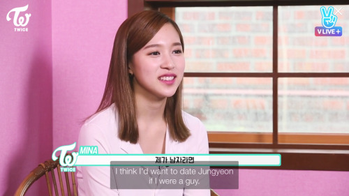 twiceoneinamillion:A surprising response from Myoui: She chose Jeongyeon over all the ships that we’