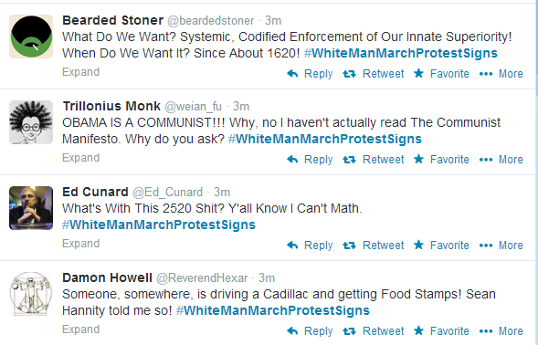 resurrection-rite:  #WhiteManMarchProtestSigns is giving me life 