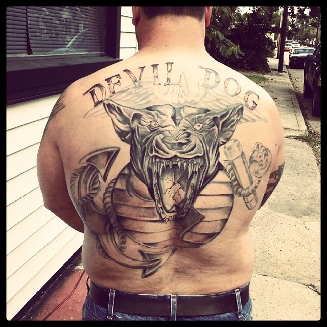 Devil Dog Ink 104 Insanely Dope Marine Corps Tattoos  TattooBlend