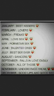 knowxplanation:  wb2184:  dcnupe:  canigetbhindu:  I’m July and its true! Lol  August lol  I’m a February guy and its true!  May lol